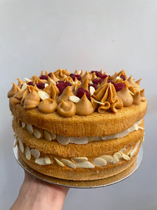 TORTA MANJAR FRAMBUESA KETO