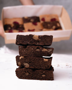 Mix brownie y blondie frambuesa KETO